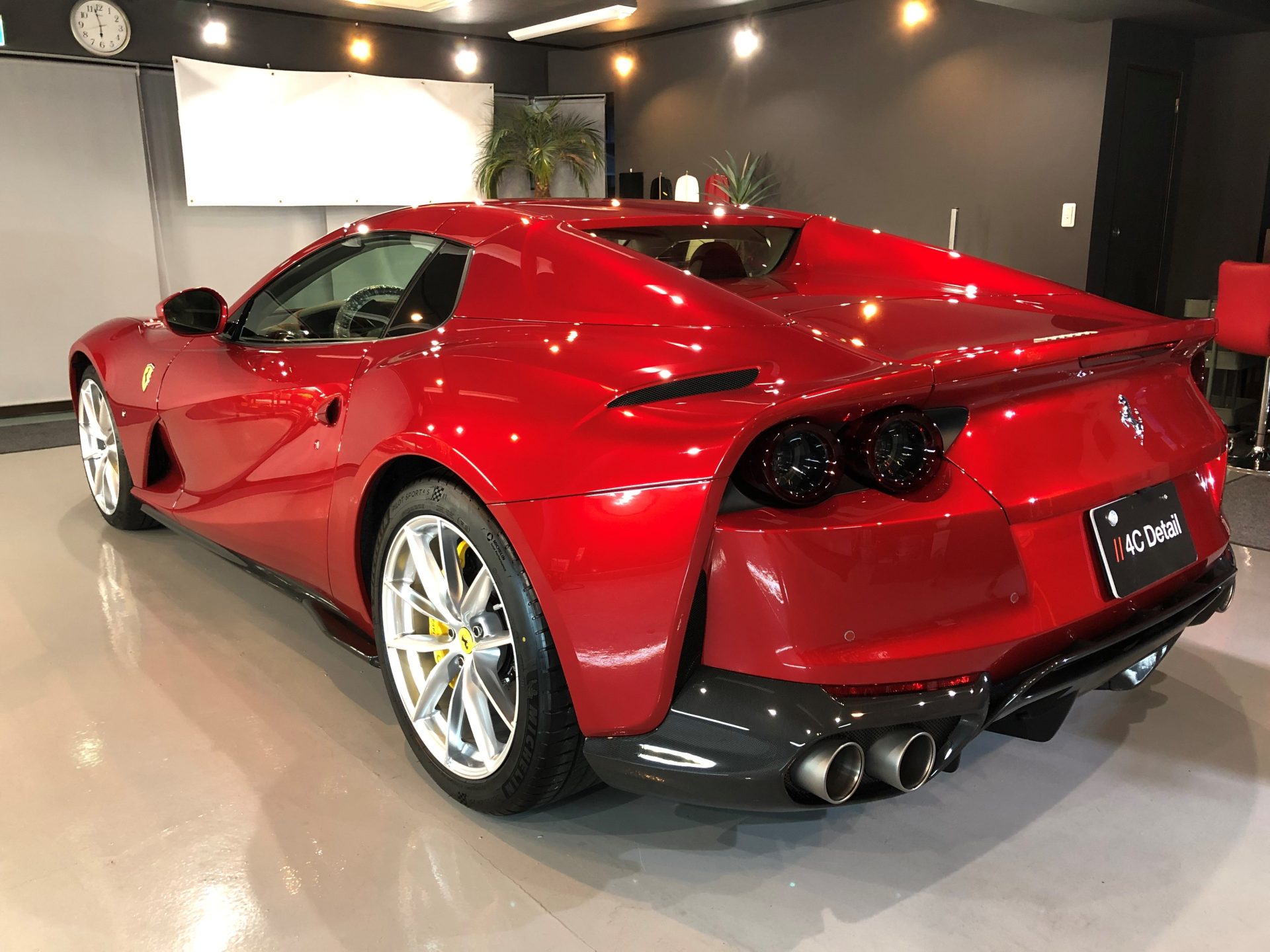 ferrari 812 gts ceramic glass coating tokyo kanagawa