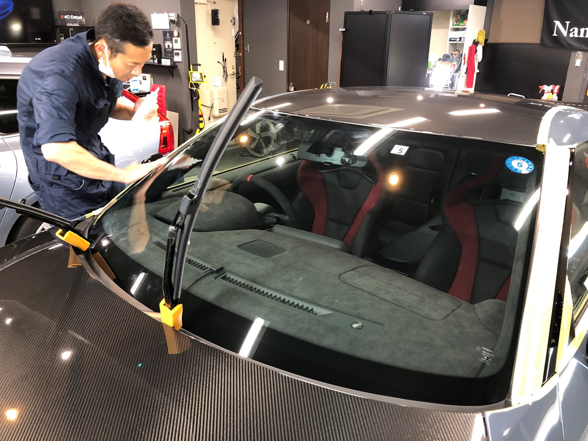 GTR NISMO 2022 フロントガラスコーティング施工