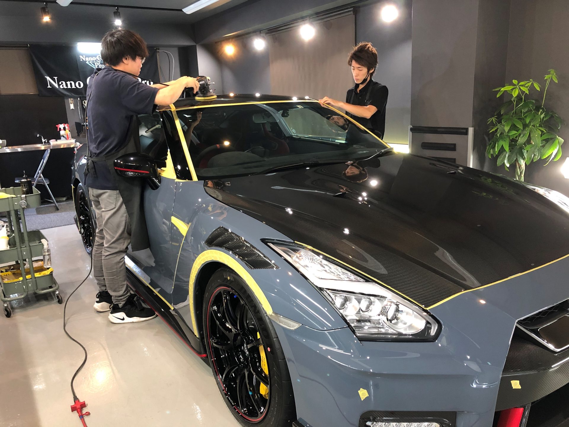 GTR NISMO 2022 マスキングテープ 養生