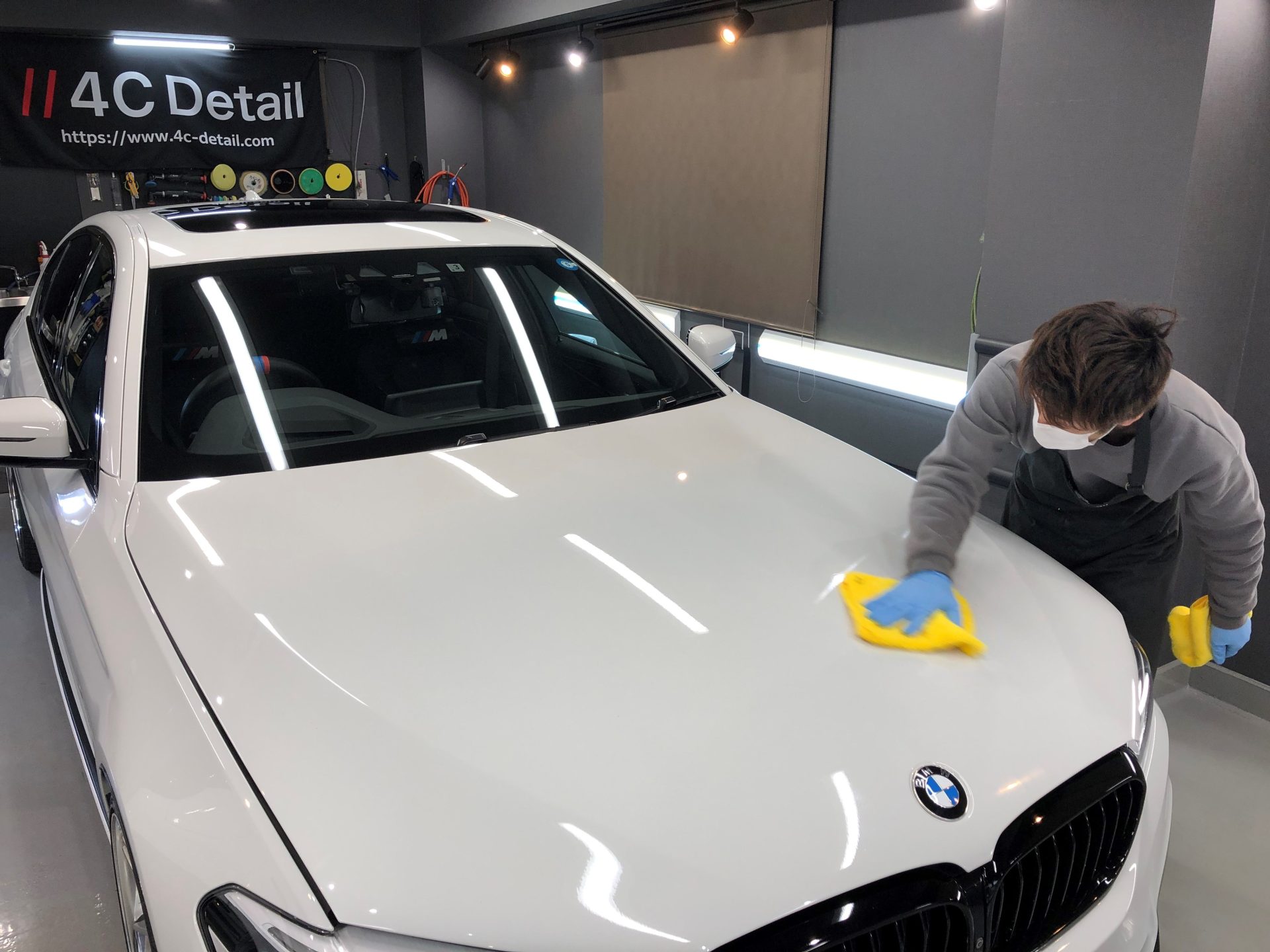 BMW523d ナノクリスタルプロガラスコーティング 塗布