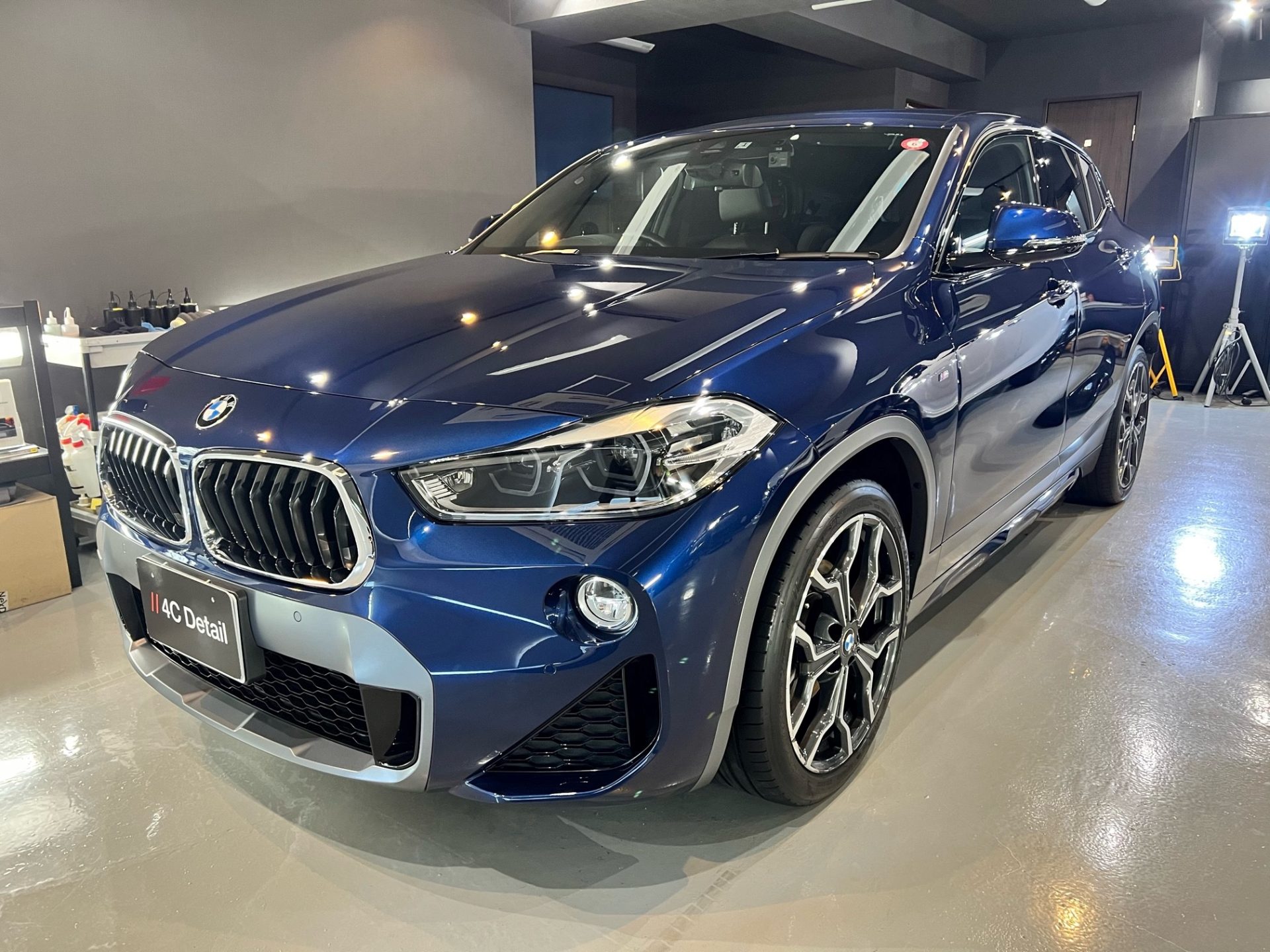2019年式BMW X2 ナノクリスタルワンガラスコーティング施工 横浜市保土ヶ谷区