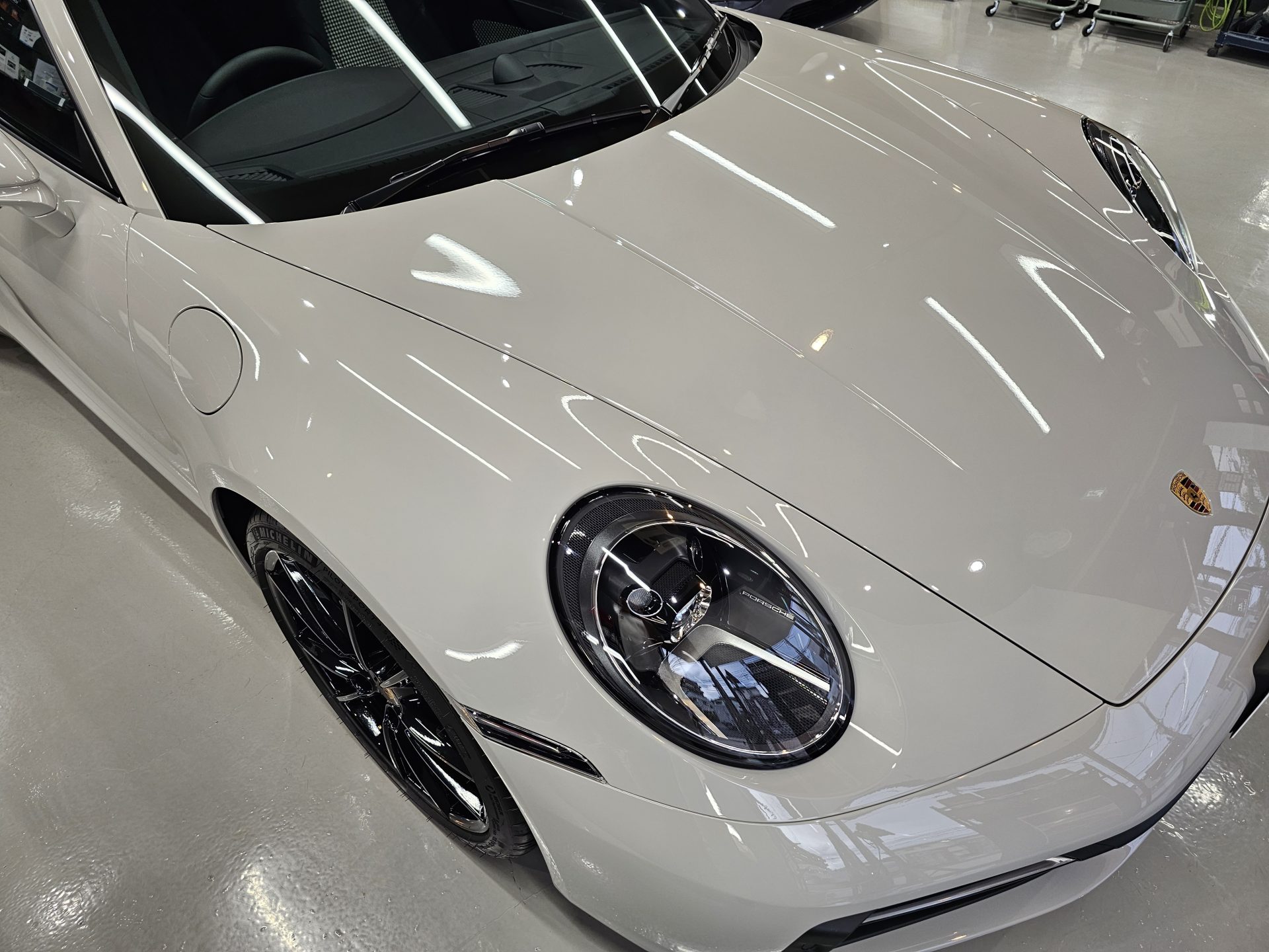 ポルシェ911 992 セラミックコーティング 艶